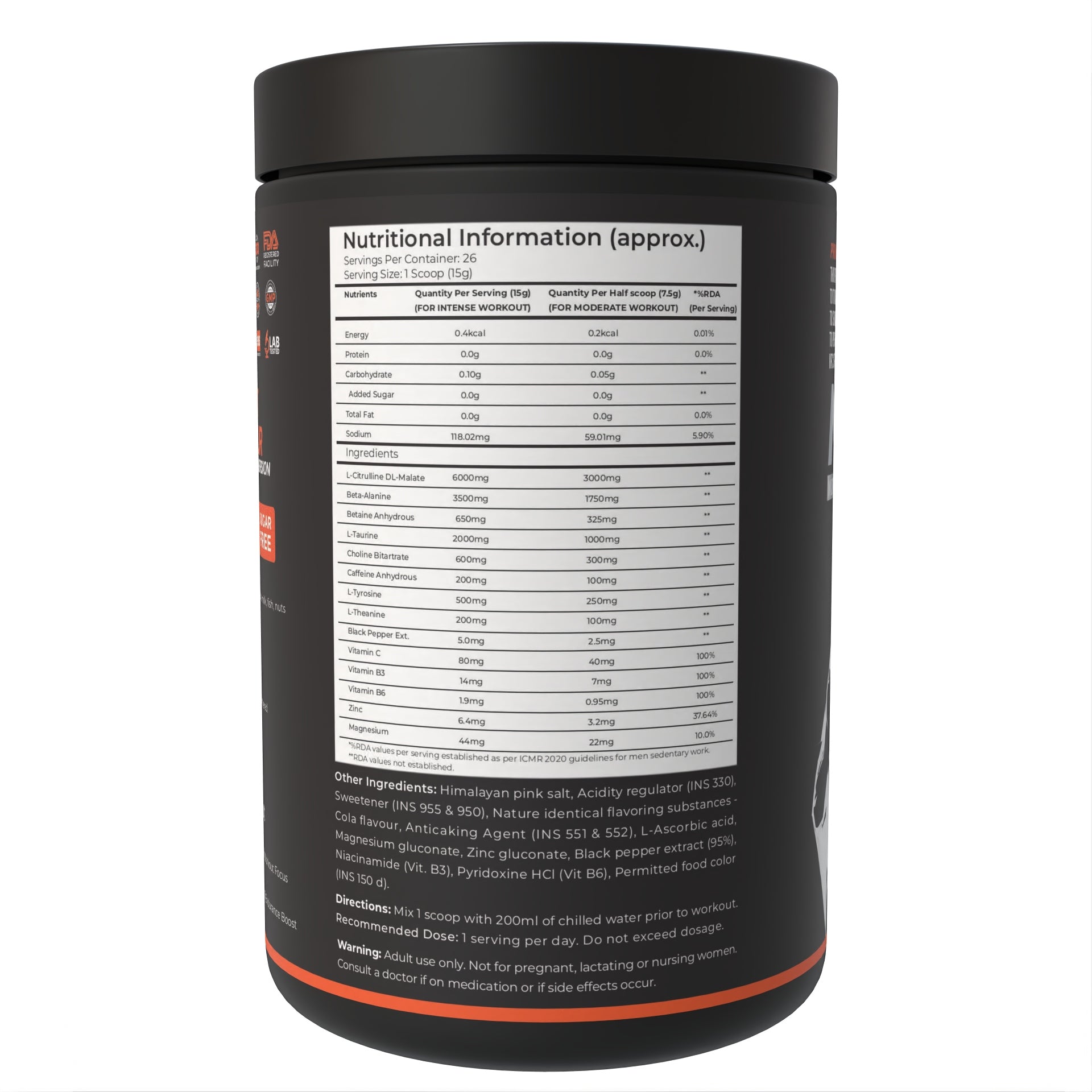 NFC Pre-Workout – Fruit Punch